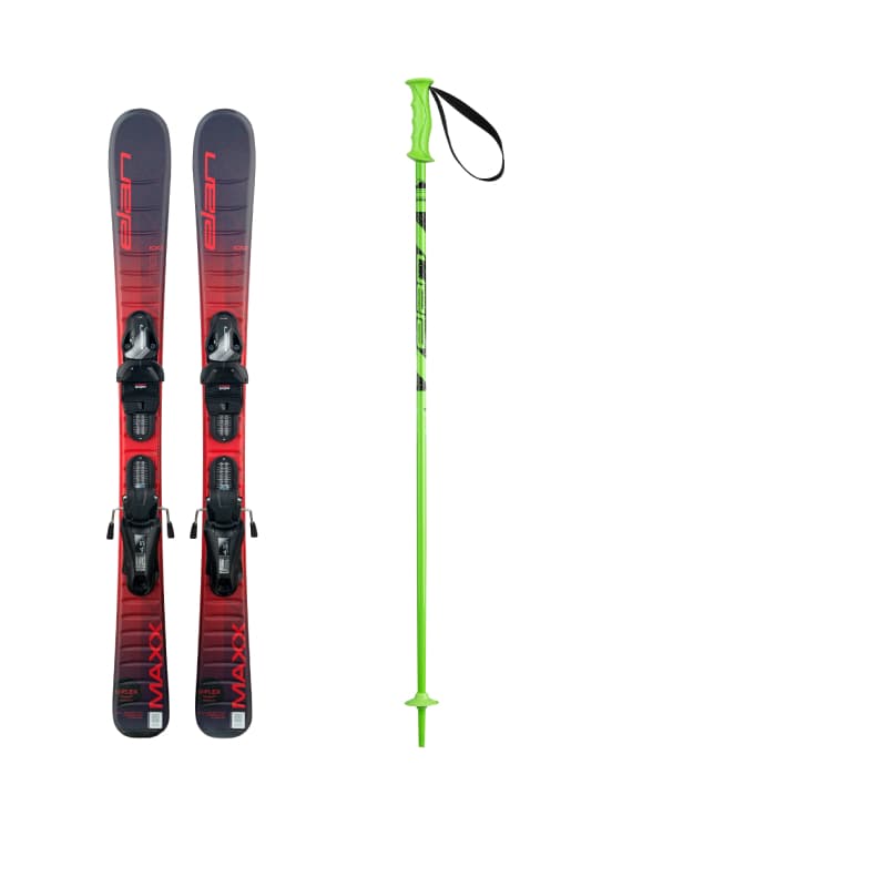 5) Esquís + Bastones niño (140cm)