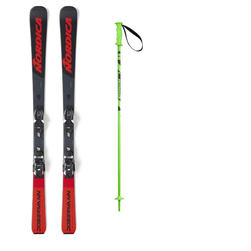 4) Esquís + Bastones Racing Junior